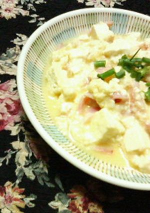 お豆腐と✿ベーコンチーズの❀スクランブル-レシピのメイン写真