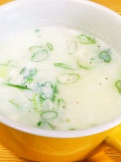 【簡単】卵白とネギの中華スープ-レシピのメイン写真