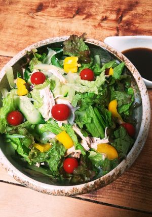 レンジで！醤油味和風蒸し鶏-レシピのメイン写真