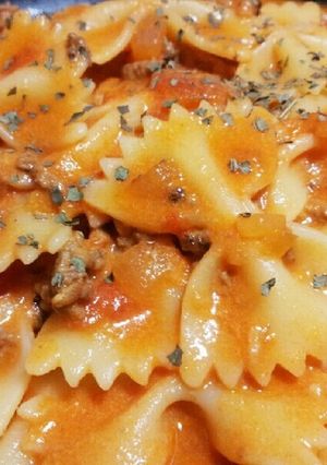 生＋ジュースのトマトクリームパスタ！-レシピのメイン写真
