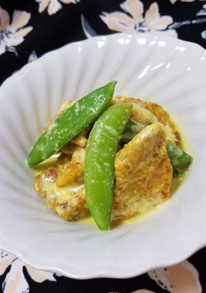 スナップエンドウ＆鶏肉スパイシーカレー煮-レシピのメイン写真