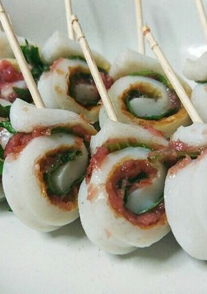 簡単☆ちくわの梅おかかしそ巻き☆-レシピのメイン写真