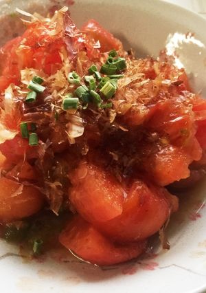 簡単☆湯剥きトマトで冷やしトマトサラダ-レシピのメイン写真