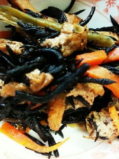 我が家のひじきの煮物-レシピのメイン写真