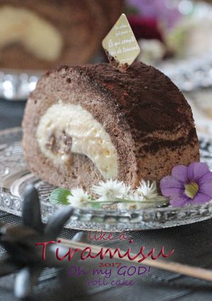 オーマイガットのティラミスロールケーキ-レシピのメイン写真