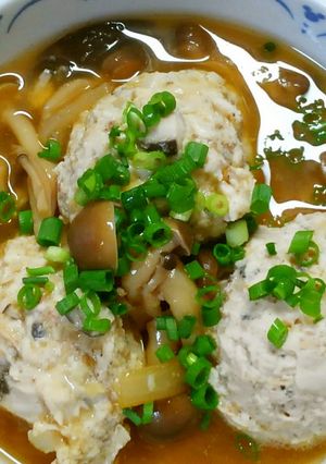 鰹節入り！簡単ヘルシー！鶏団子の和風煮♡-レシピのメイン写真