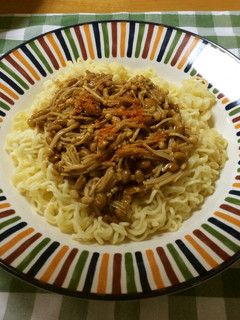 サッポロ一番で☆えのき味噌冷やしラーメン-レシピのメイン写真