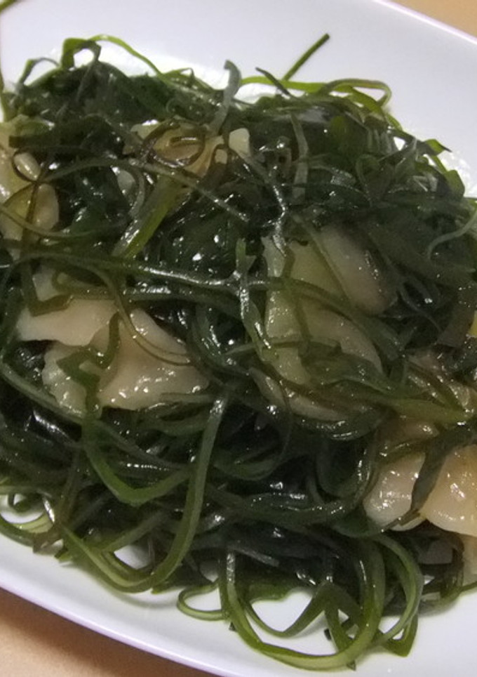 ザーサイと豚肉で切り昆布炒め-レシピのメイン写真