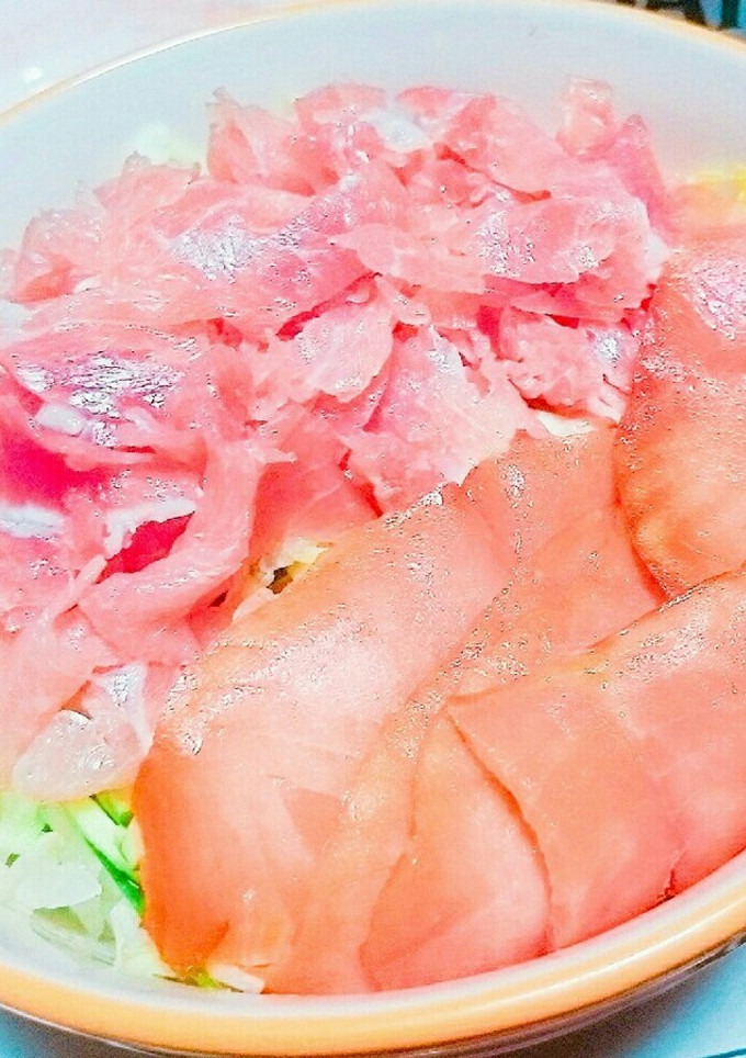 わが家の生ハム丼-レシピのメイン写真