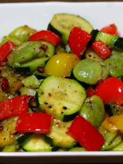 ペペロンチーノ風夏野菜炒め-レシピのメイン写真