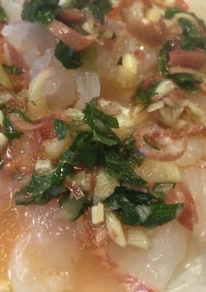 鯛の和風なカルパッチョ-レシピのメイン写真