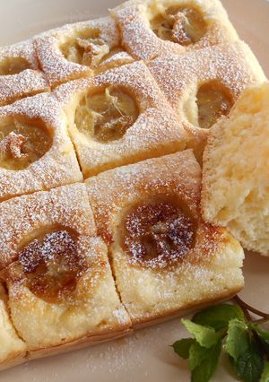 玉子焼き器で「バナナ豆腐パンケーキ」-レシピのメイン写真