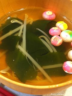 カリカリ梅のお吸い物-レシピのメイン写真