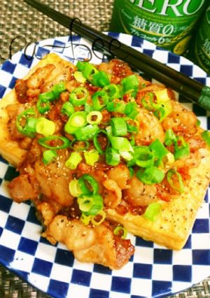 カリカリ豚バラの和風おろし豆腐ステーキ-レシピのメイン写真
