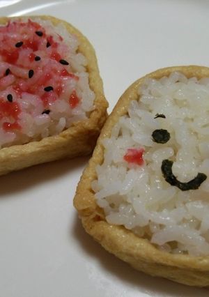 お弁当／プレートご飯☆食パン型*稲荷寿司-レシピのメイン写真