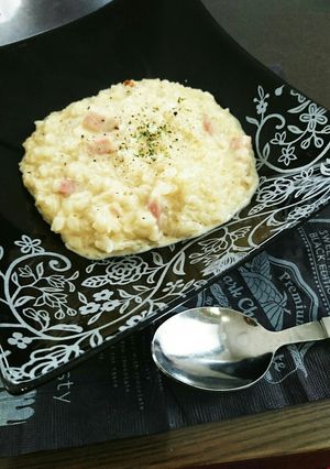 残りご飯と牛乳で♪濃厚チーズリゾット♡-レシピのメイン写真