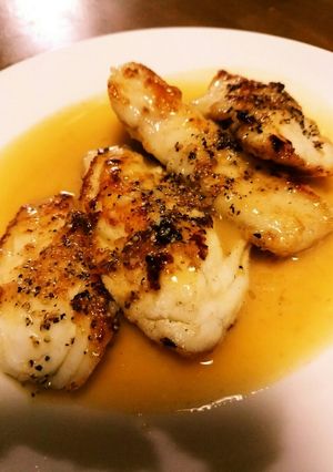 魚のムニエル*黒胡椒レモンバターソース-レシピのメイン写真