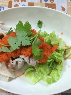 美味しい人参ソースのしゃぶしゃぶサラダ-レシピのメイン写真