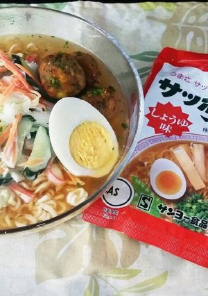 サッポロ一番しょうゆ味でCOOLサラダ麺-レシピのメイン写真