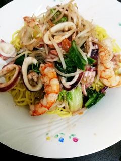 エビとイカの塩焼きラーメン-レシピのメイン写真