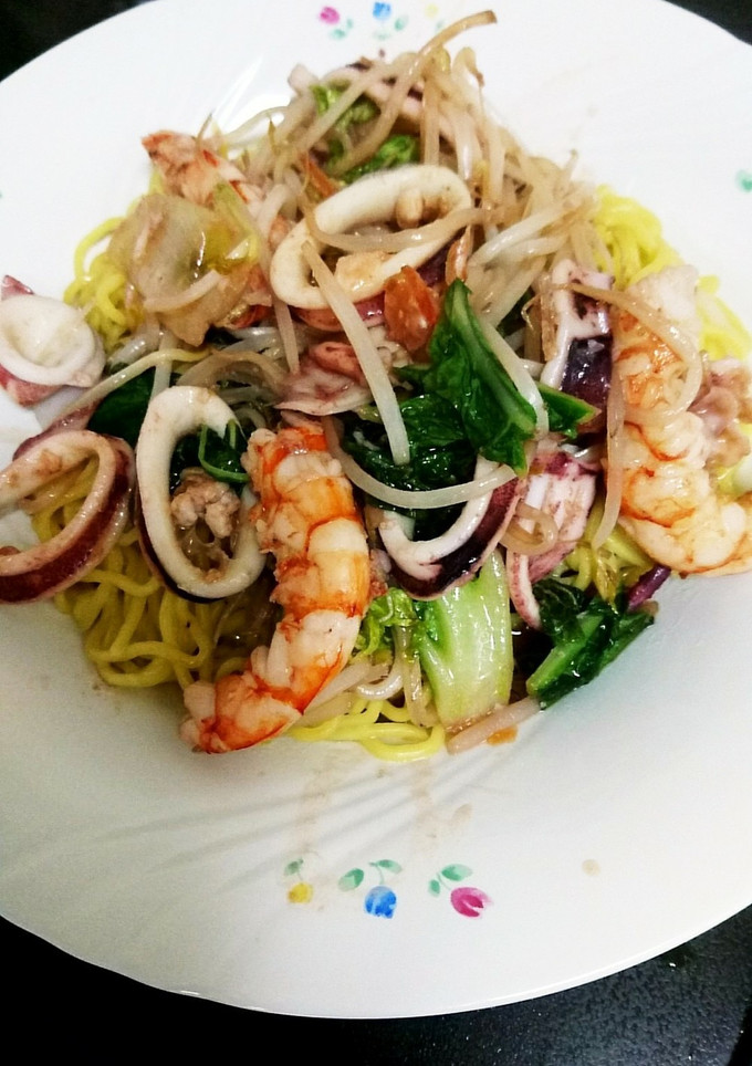 エビとイカの塩焼きラーメン-レシピのメイン写真