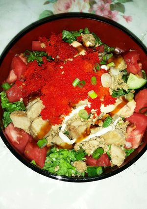 マグロ煮サラダチラシ風-レシピのメイン写真
