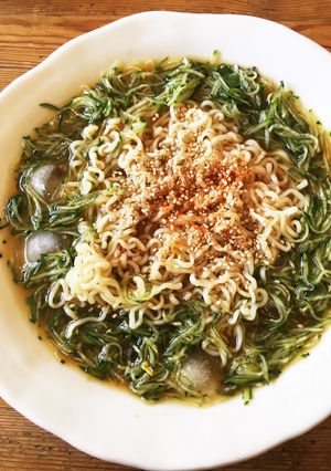薬味でサッパリ！冷や汁ラーメン-レシピのメイン写真