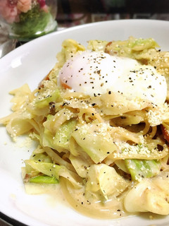 アンチョビキャベツの豆乳クリームパスタ-レシピのメイン写真
