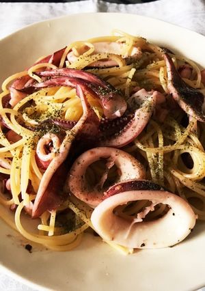 たっぷりイカとタコのパスタ♡-レシピのメイン写真