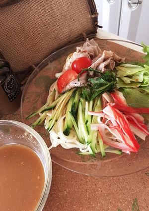 冷やし麺に☆ピリ辛ゴマだれ-レシピのメイン写真