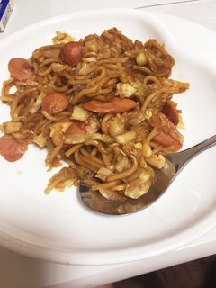 スプーンで食べるそば飯風焼きそば-レシピのメイン写真