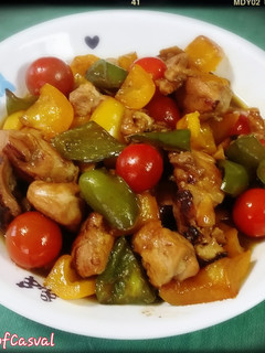 夏野菜たっぷりの鶏もも肉照り焼き-レシピのメイン写真