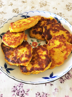 カボチャ入り豆腐ハンバーグ 離乳食完了期-レシピのメイン写真