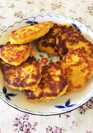 カボチャ入り豆腐ハンバーグ 離乳食完了期-レシピのメイン写真