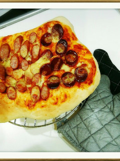もっちり生地のピザ-レシピのメイン写真
