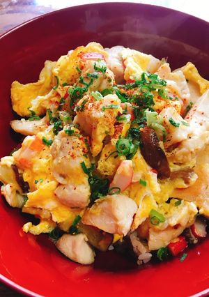 簡単♪鶏のササミde親子丼♡-レシピのメイン写真