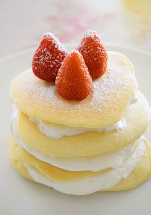 基本の配合で*もっちりふんわりパンケーキ-レシピのメイン写真