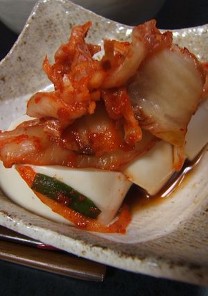 電子レンジで温キムチヤッコ-レシピのメイン写真