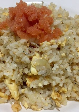 しらすチャーハン明太子添え-レシピのメイン写真
