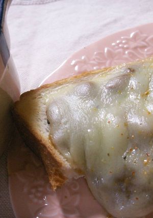 昨日のカレーでカレーチーズトースト-レシピのメイン写真