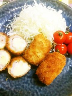 生姜焼きの豚肉DEくるくるチーズカツ♪-レシピのメイン写真