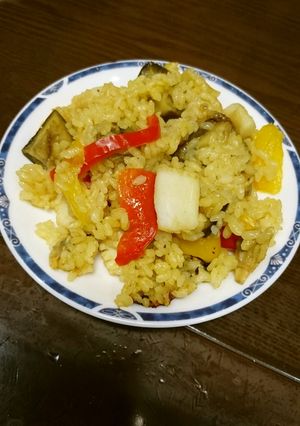 カレー風味のパエリア-レシピのメイン写真
