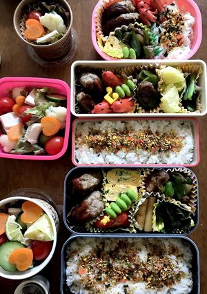 ハンバーグのお弁当2-レシピのメイン写真