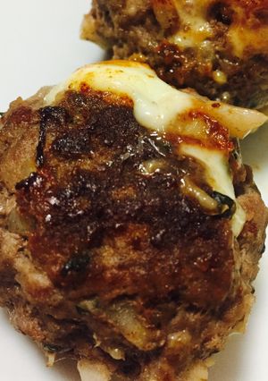 シャキシャキ蓮根と大葉チーズのハンバーグ-レシピのメイン写真