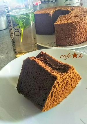 チョコと黒糖のふわしゅわ♥シフォンケーキ-レシピのメイン写真