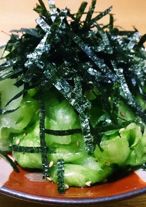 もりもり食べられる♪レタスとにらの浅漬け-レシピのメイン写真