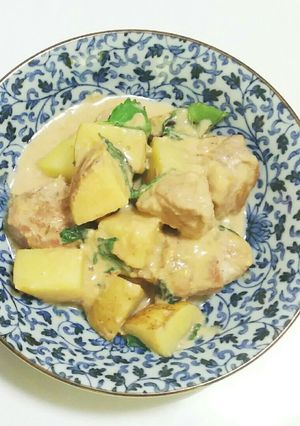 じゃがいもと豚肉の豆乳煮込み-レシピのメイン写真
