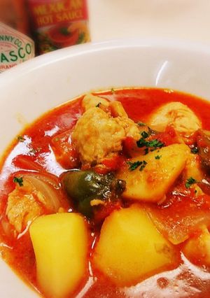 お鍋で簡単☆トマト缶で鶏胸肉煮込み☆-レシピのメイン写真
