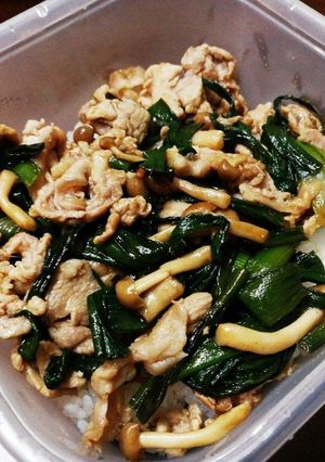 ★豚肉とニラのポン酢炒め★-レシピのメイン写真
