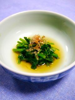 レンジで簡単!クレソンのおひたし-レシピのメイン写真